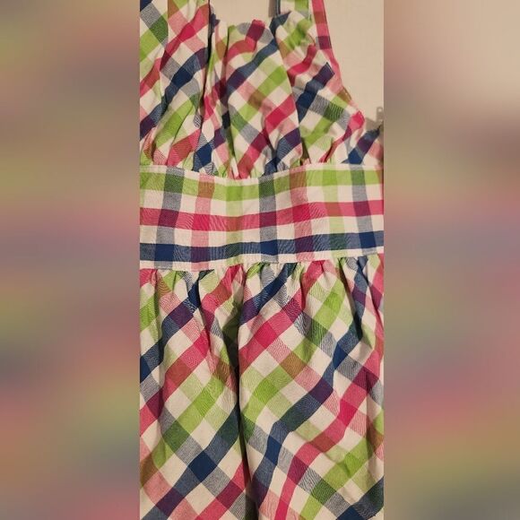 New Gymboree Girls Gingham Multicolor Dress Size 7 - Picture 3 of 7